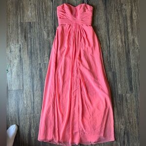 David’s Bridal Bridesmaid Dress - Coral
